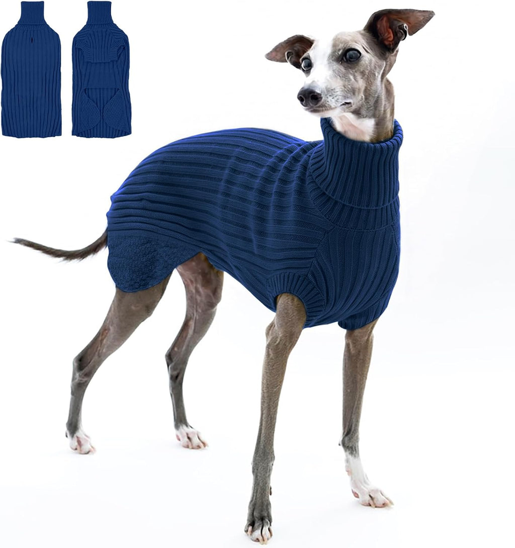 Lekki sweter dla whippeta – zielony