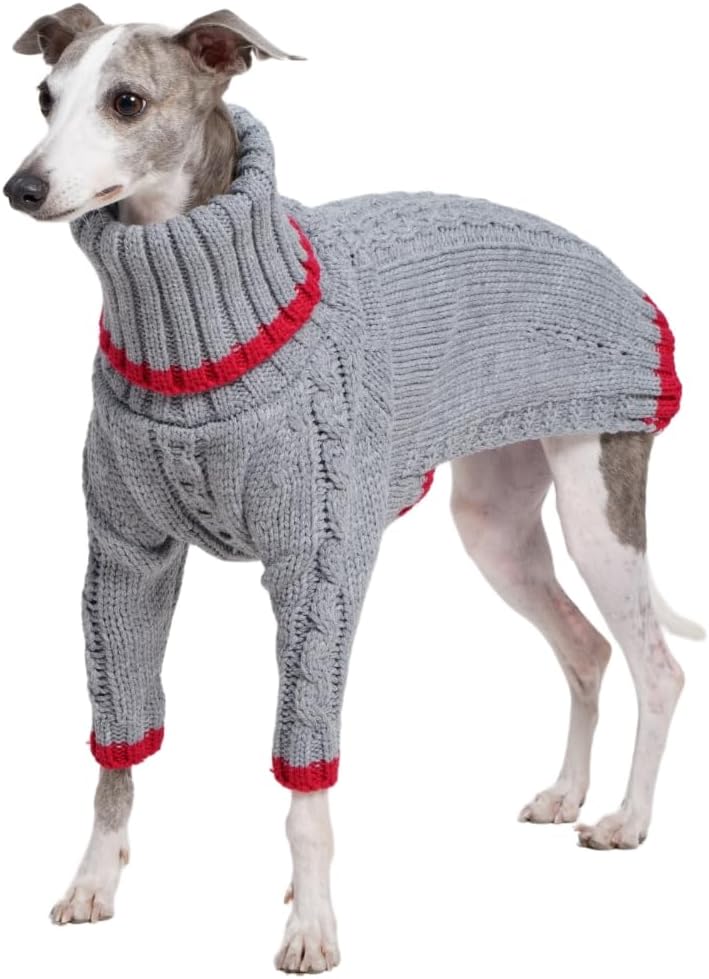 Sweter z golfem dla whippeta
