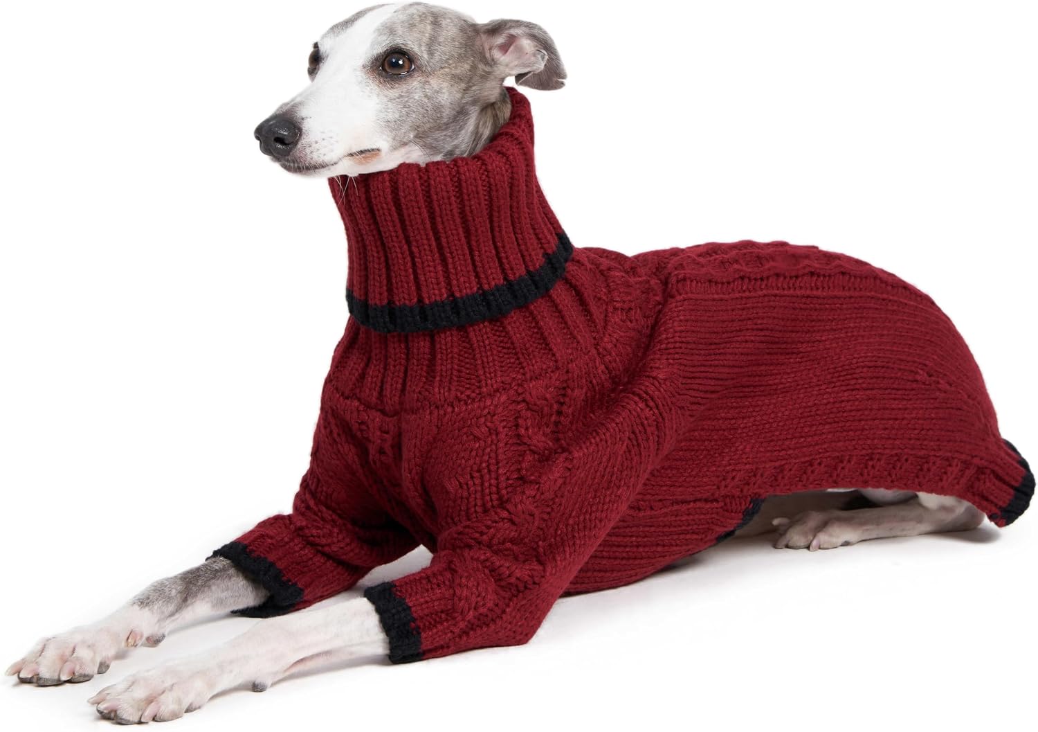 Sweter z golfem dla whippeta