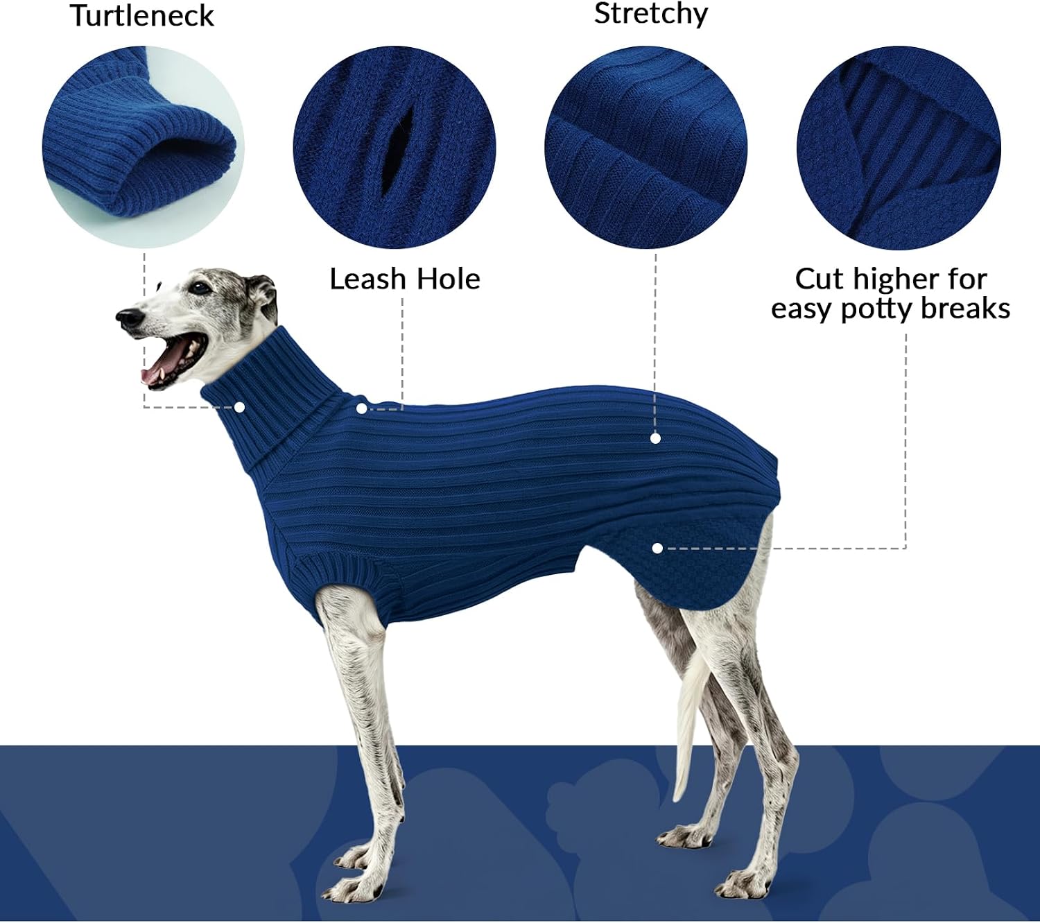 Lekki sweter dla whippeta – zielony