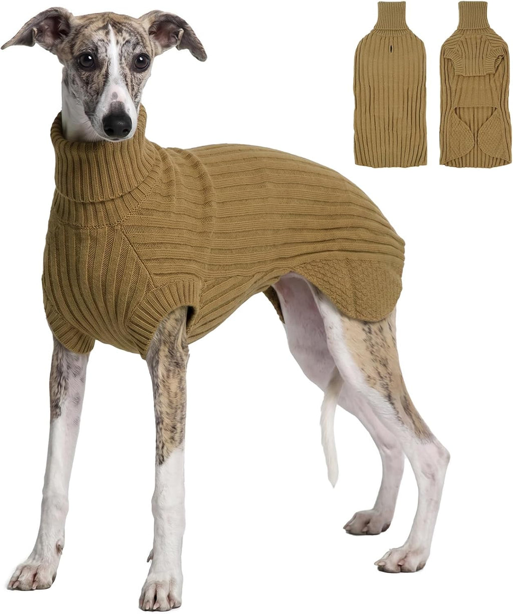 Lekki sweter dla whippeta – zielony