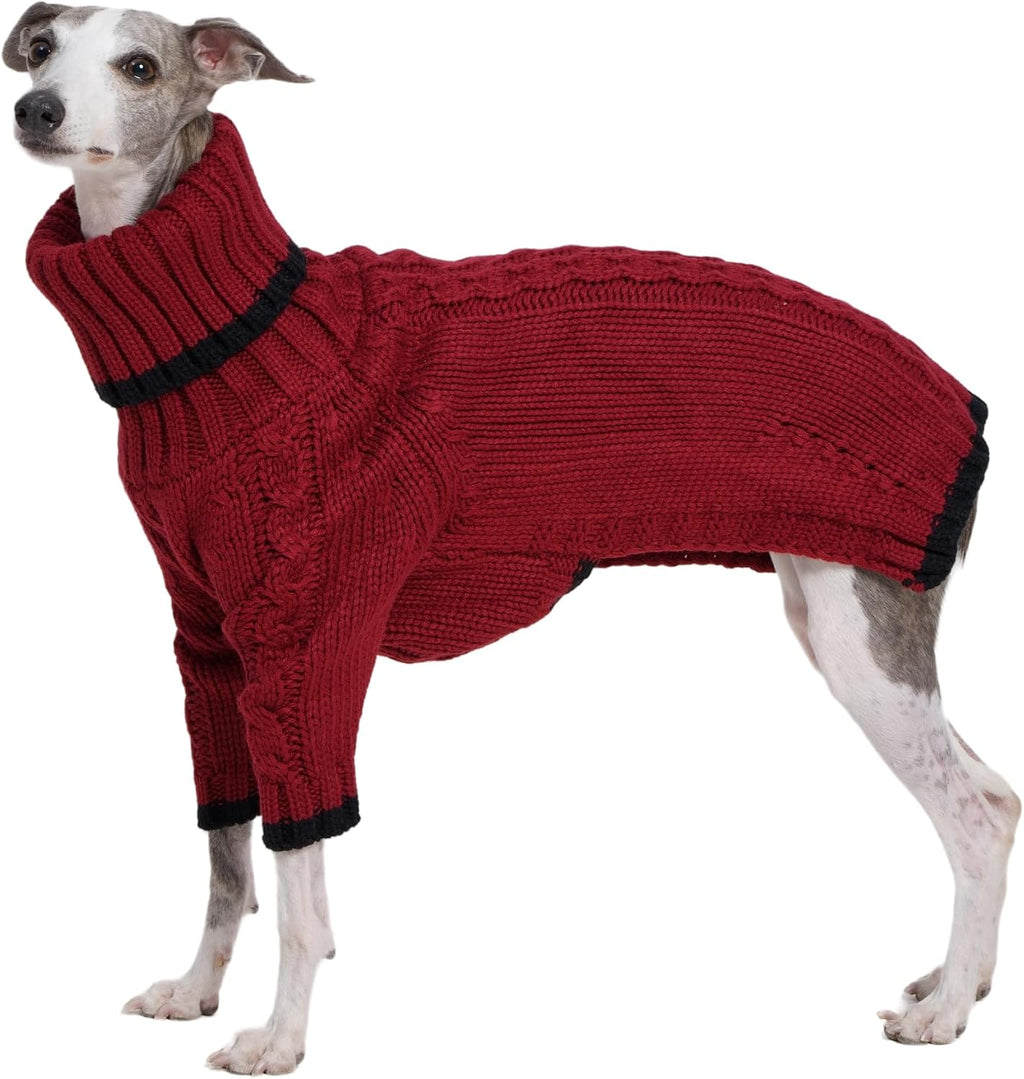 Sweter z golfem dla whippeta