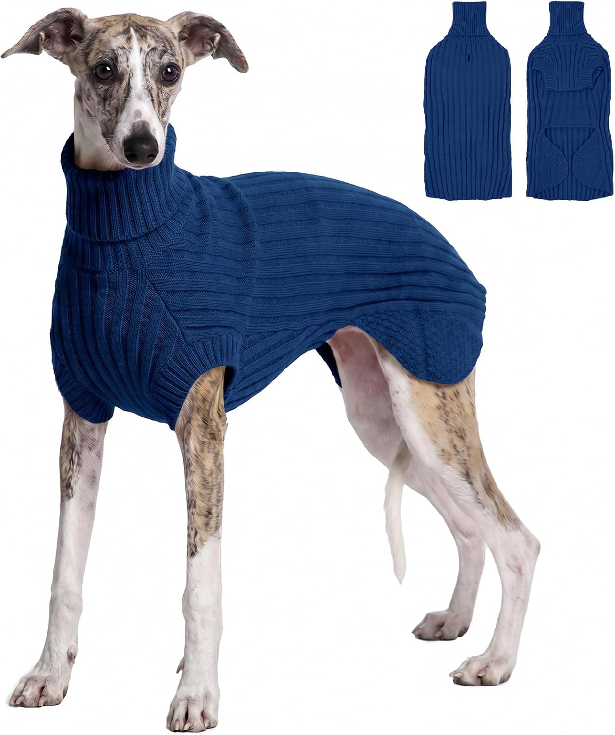 Lekki sweter dla whippeta – zielony