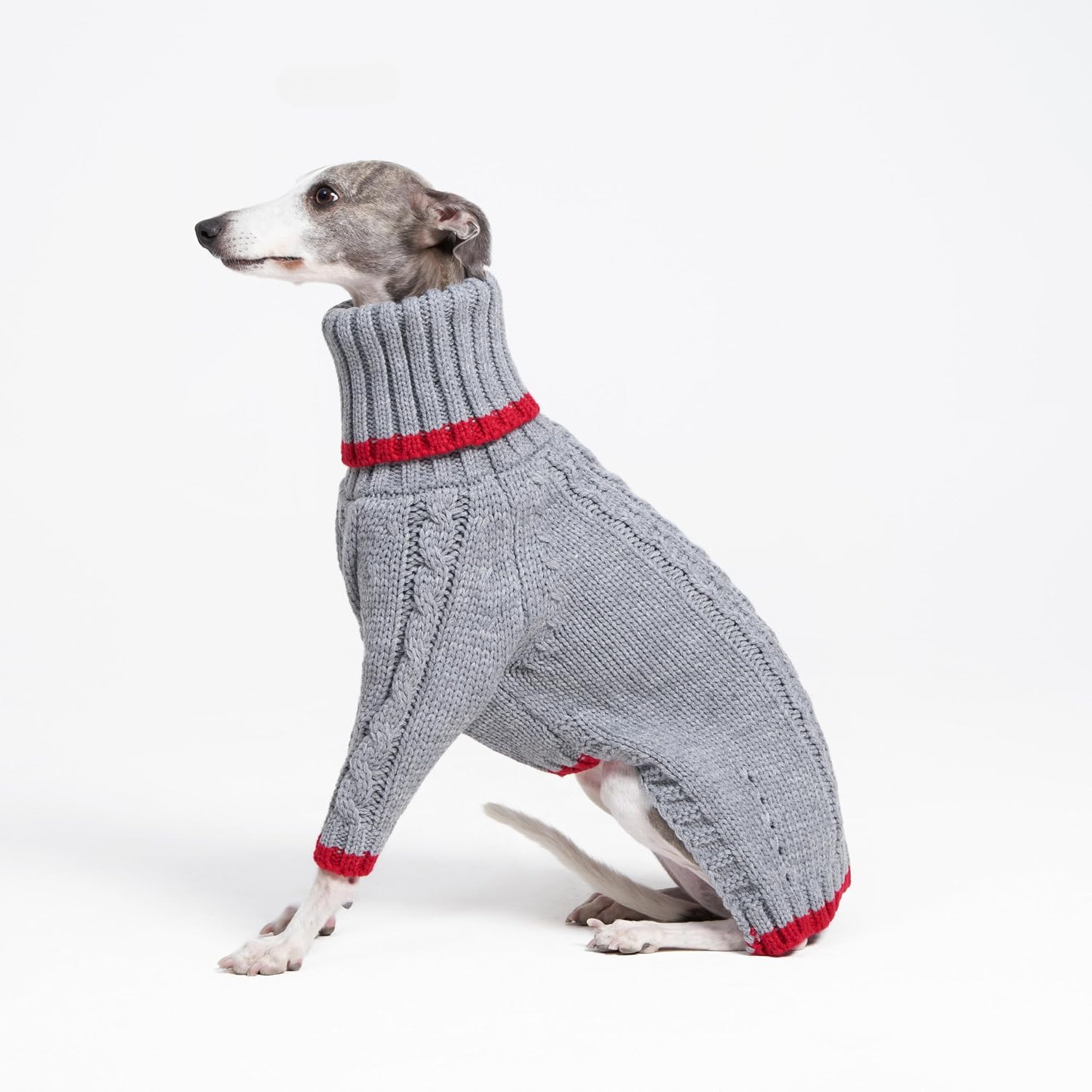 Sweter z golfem dla whippeta