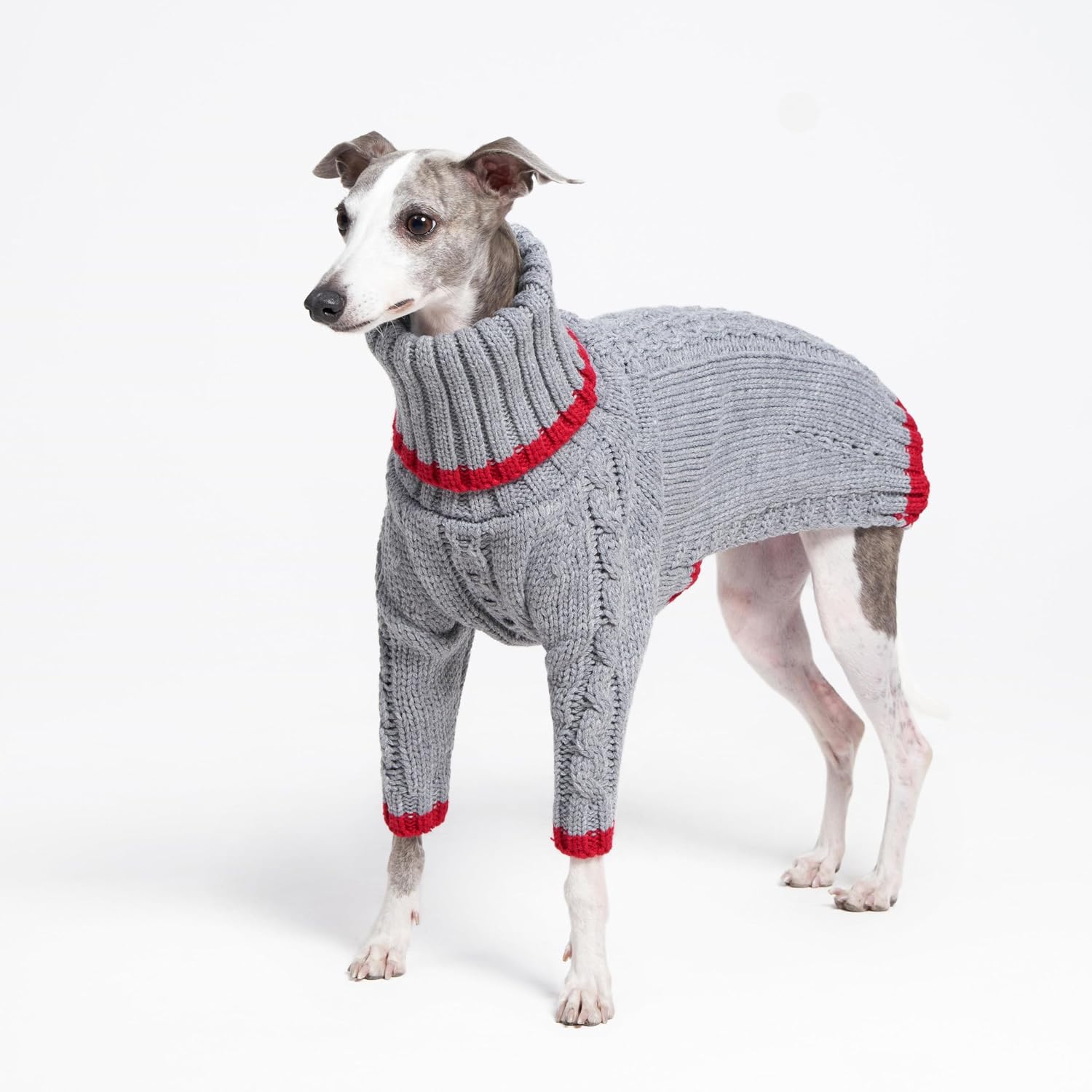 Sweter z golfem dla whippeta