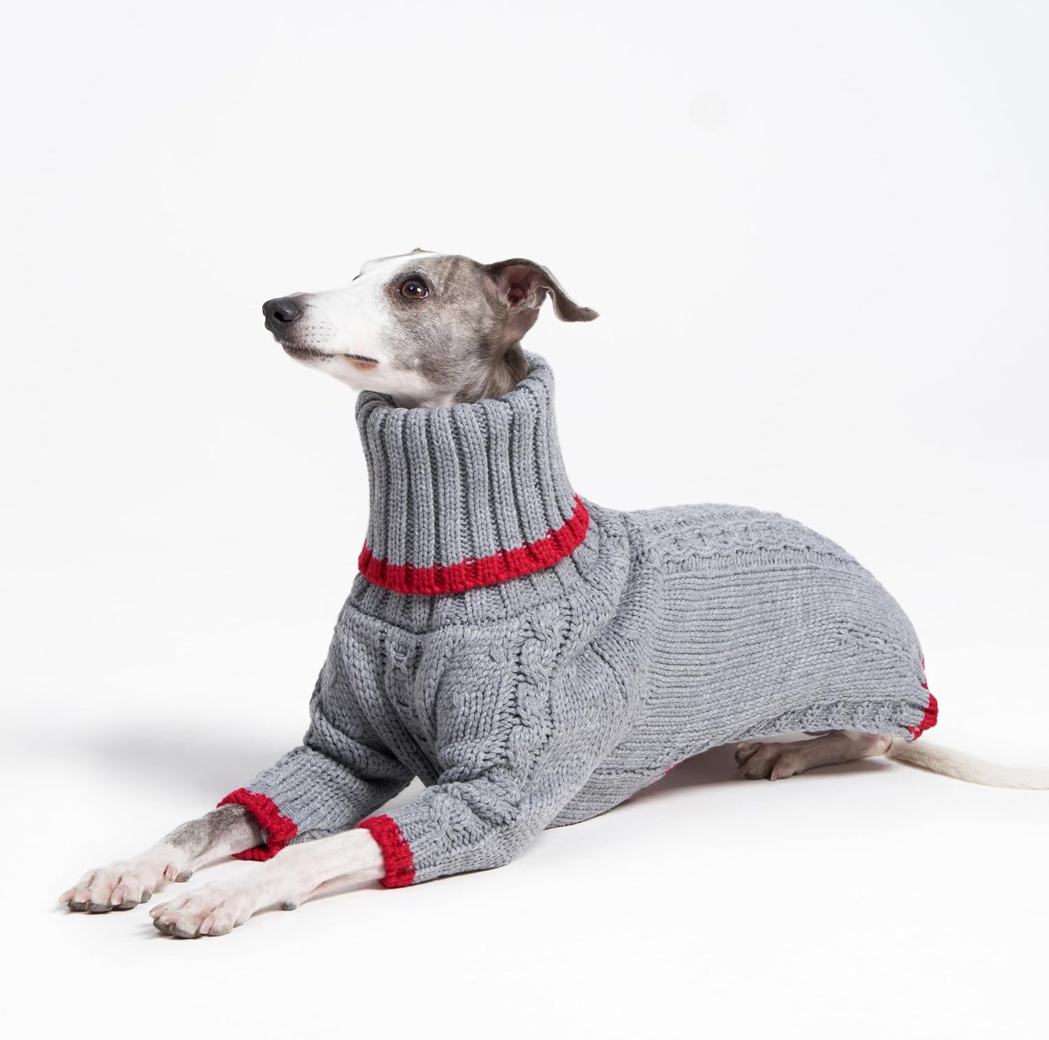 Sweter z golfem dla whippeta